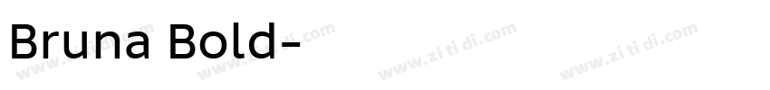 Bruna Bold字体转换